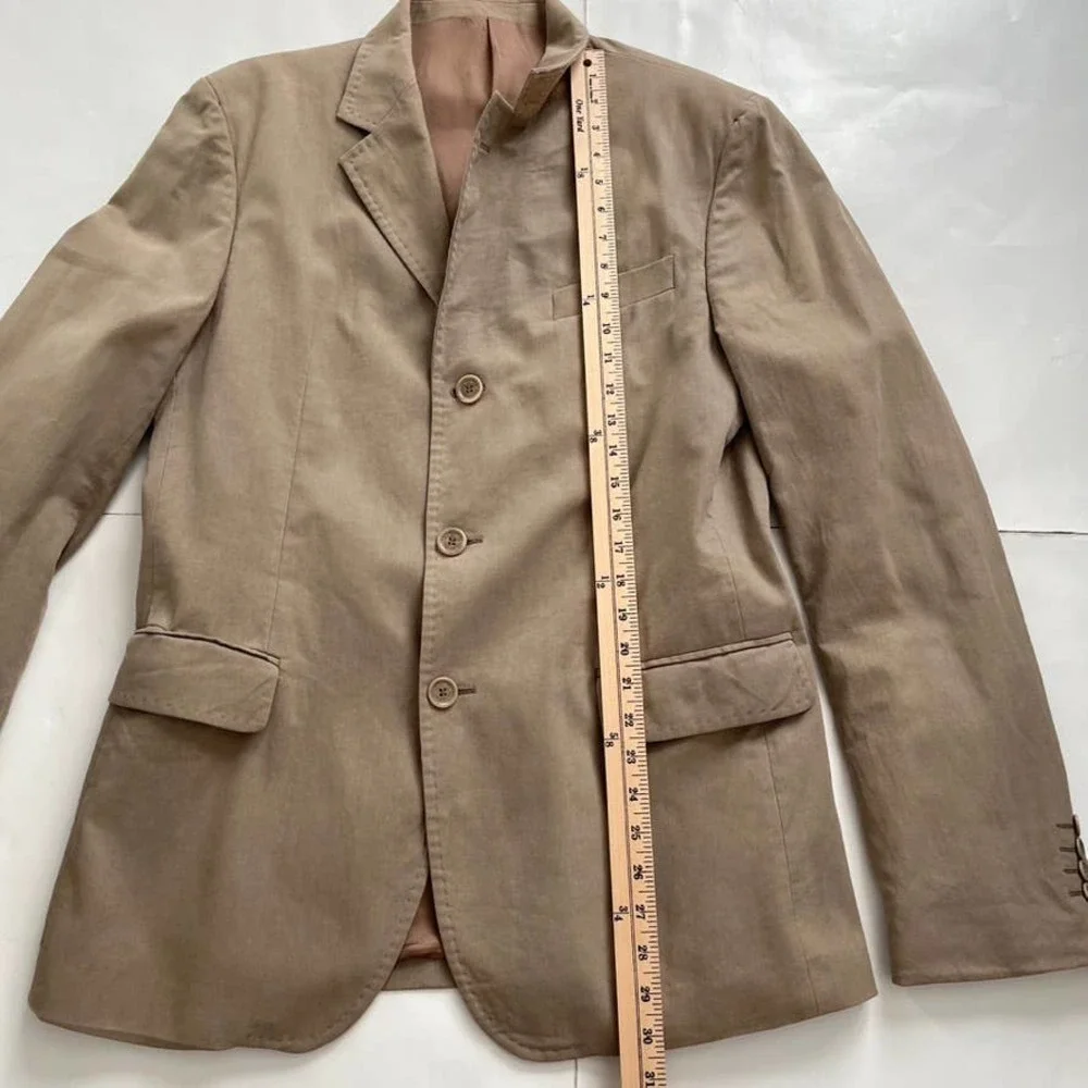 Red Valentino Tan Cotton Blazer Men Size XL/ US42/ IT52